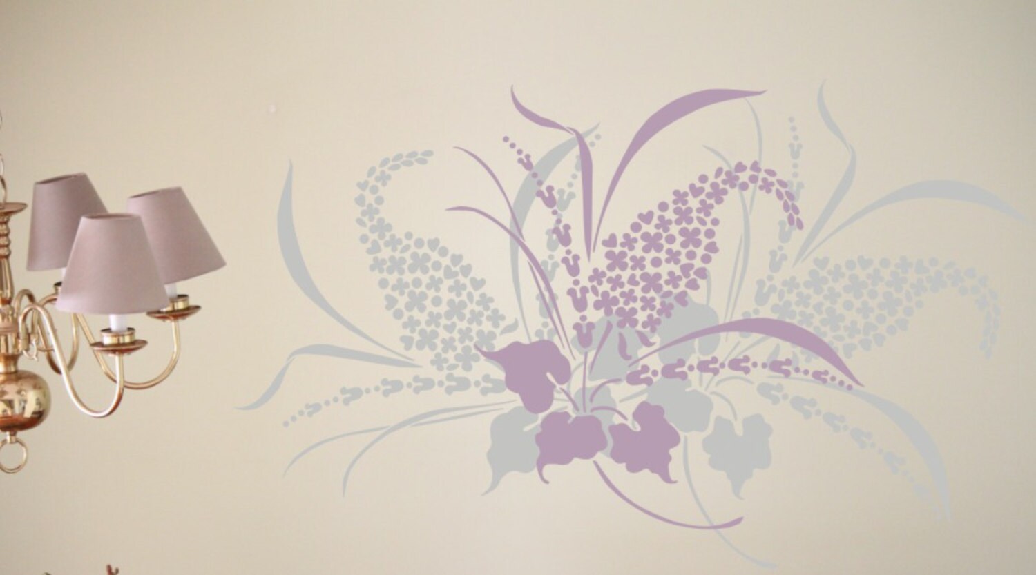 Lilac Love Wall Stencil Furniture Stencil Floor Stencil - Etsy