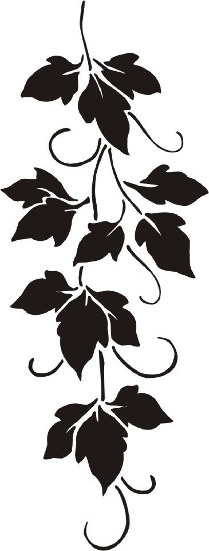 Stencil Wall Stencil Raised Plaster Stencil Cerise Vine Wall Etsy