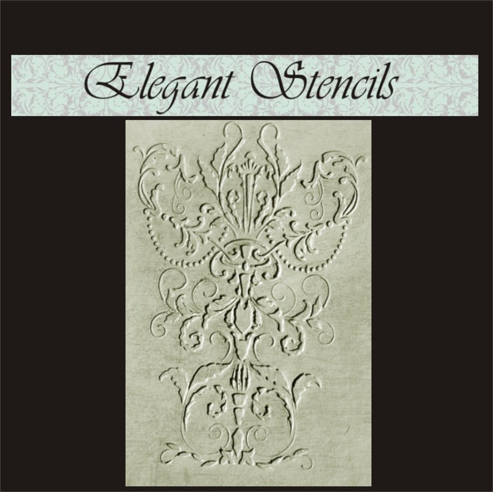 Stencil Wall Stencil Plaster Stencil Romantique Wall - Etsy