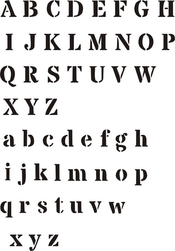 Letter Stencil Images