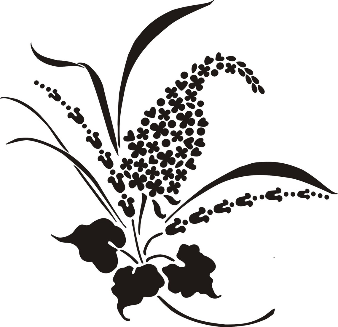 Lilac Love Wall Stencil Furniture Stencil Floor Stencil - Etsy