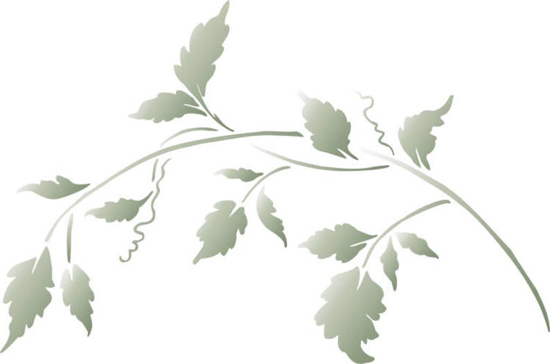 Stencil Stylish Vine Wall Stencil Vine Stencil Stencils for Etsy