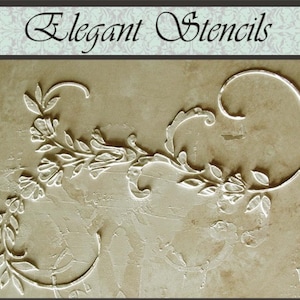 Raised Plaster Stencil Dresden Relief, Wall Stencil Painting Stencil, Furniture Stencil