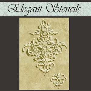 Raised Plaster Procitta Frieze Stencil Wall Stencil Furniture Stencil