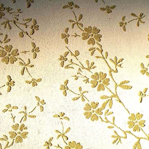 Raised Plaster Stencil, Oriental Dogwood Wall Stencil, Furniture Stencil, Painting Stencil, Wall Decor