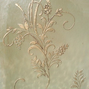 Stencil, Wall Stencil,Raised Plaster Stencil Fleurs D' Amour Wall Stencil, Painting Stencil, Decorative Stencil image 2