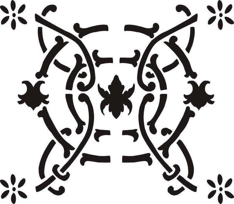 Floor Stencil French Tile Stencil Furniture Stencil Etsy