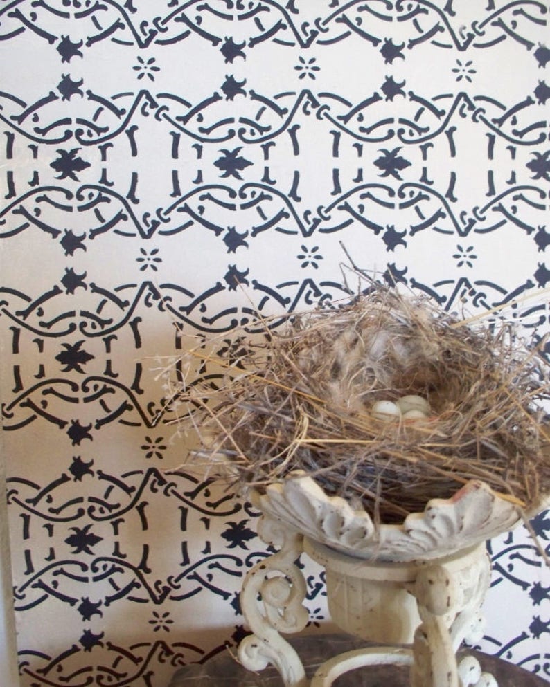 Floor Stencil French Tile Stencil Furniture Stencil Etsy