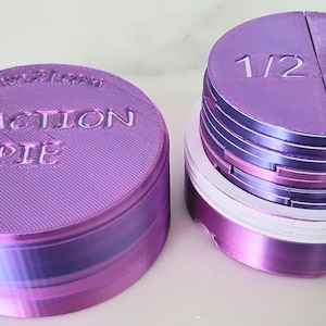 Fraction Pie Toy | Hands-On Math Manipulative | 3D Printed Learning Set