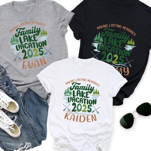 Customized Family Lake Vacation 2025 Shirt, Matching Group Family Lake Vacation T Shirt, Summer Vacation Tee, Family Lake Trip T-Shirt