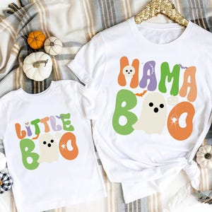Personalized Boo Baby, Mama Boo Shirt, Little Boo, Big Boo Shirt, Mommy and Me, Boo Family Halloween Shirt Halloween Matching Family Outfits