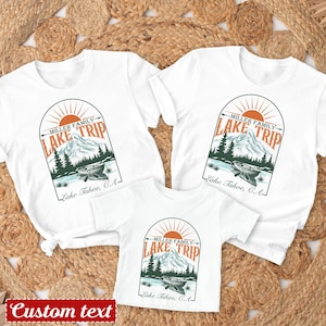 Personalized Family Lake Trip Shirt, Matching Family Camping Shirts, Lake Camping Family Tee, Matching Lake Life Group Shirt Lake House Gift