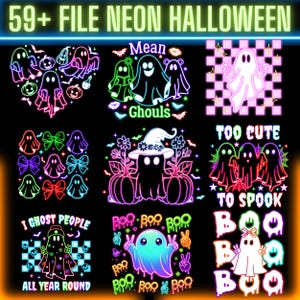 59+ Designs Coquette Halloween Neon Png, Halloween Ghost Neon png, Halloween Mama, Spooky Season Png, Social Club Png, Girly Coquette Bow