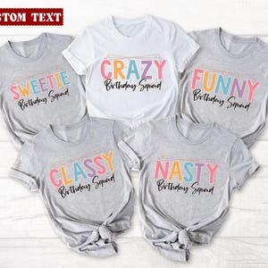 Personalized Birthday Queen Girl Shirt, Custom Birthday Squad Shirt, Birthday Group Tee, Birthday Party Crew T-Shirts, Birthday Shirt