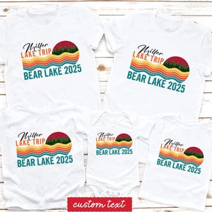Personalized Family Lake Trip Shirt, Lake Vacation Tee, Summer Lake Shirt, Gift for Adventurer, Matching Family Lake Trip T-Shirt