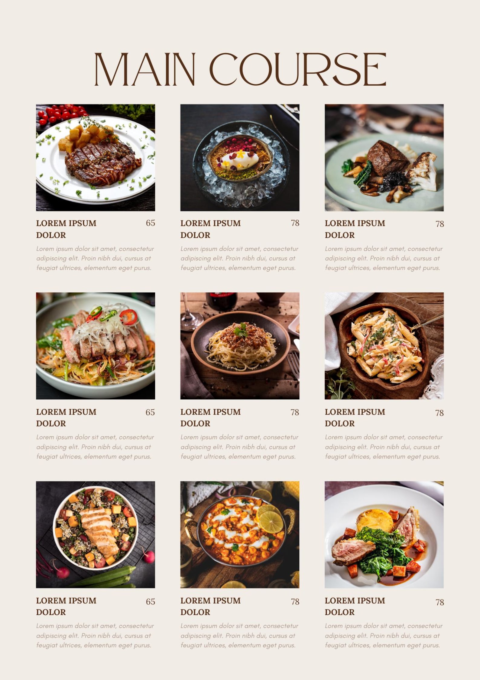 Editable Restaurant Menu Template: Modern 8-page A4 Design (digital ...