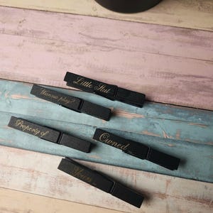 5er Set personalisierte Klammern