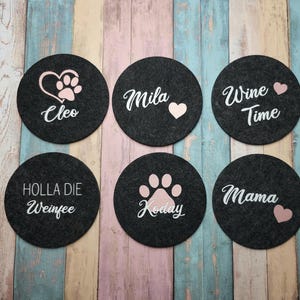 Personalized Coasters Felt