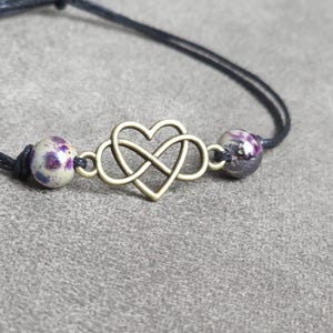 Polyamory Fußkettchen Mit Herz & Unendlichkeits-Symbol – Verstellbar, Aus Edelstahl, LGBTQ+