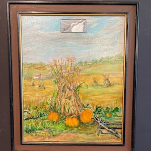 Heaven’s Door del Museo Phillip Brown, reutilizado a partir de una pintura de Mildred R. Mcdougan de 1970, más 2 tarjetas de arte a juego