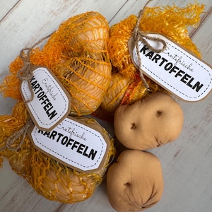 Potatoes for play kitchen and grocery store, miniature food, children&#39;s kitchen, grocery store accessories