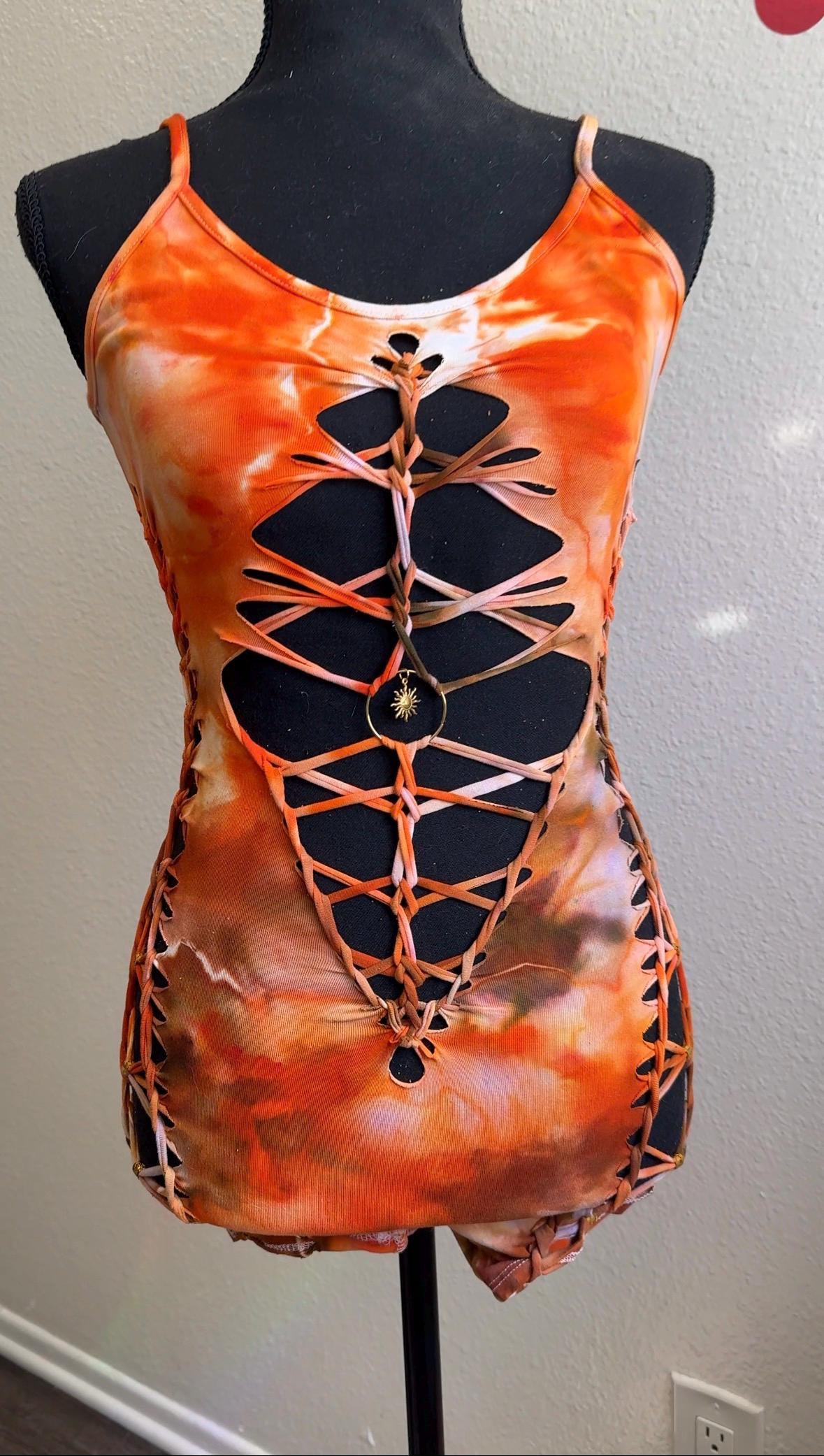 orange festival dress Orange Coral Silk Designer Maxi Dress XLarge / Orange / Silk