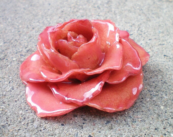 REAL Mauve Pink ROSE Pin and Pendant Nature Inspired Jewelry Etsy