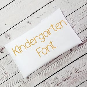 Kindergarten Embroidery Font: Native BX Font (Digital Download)