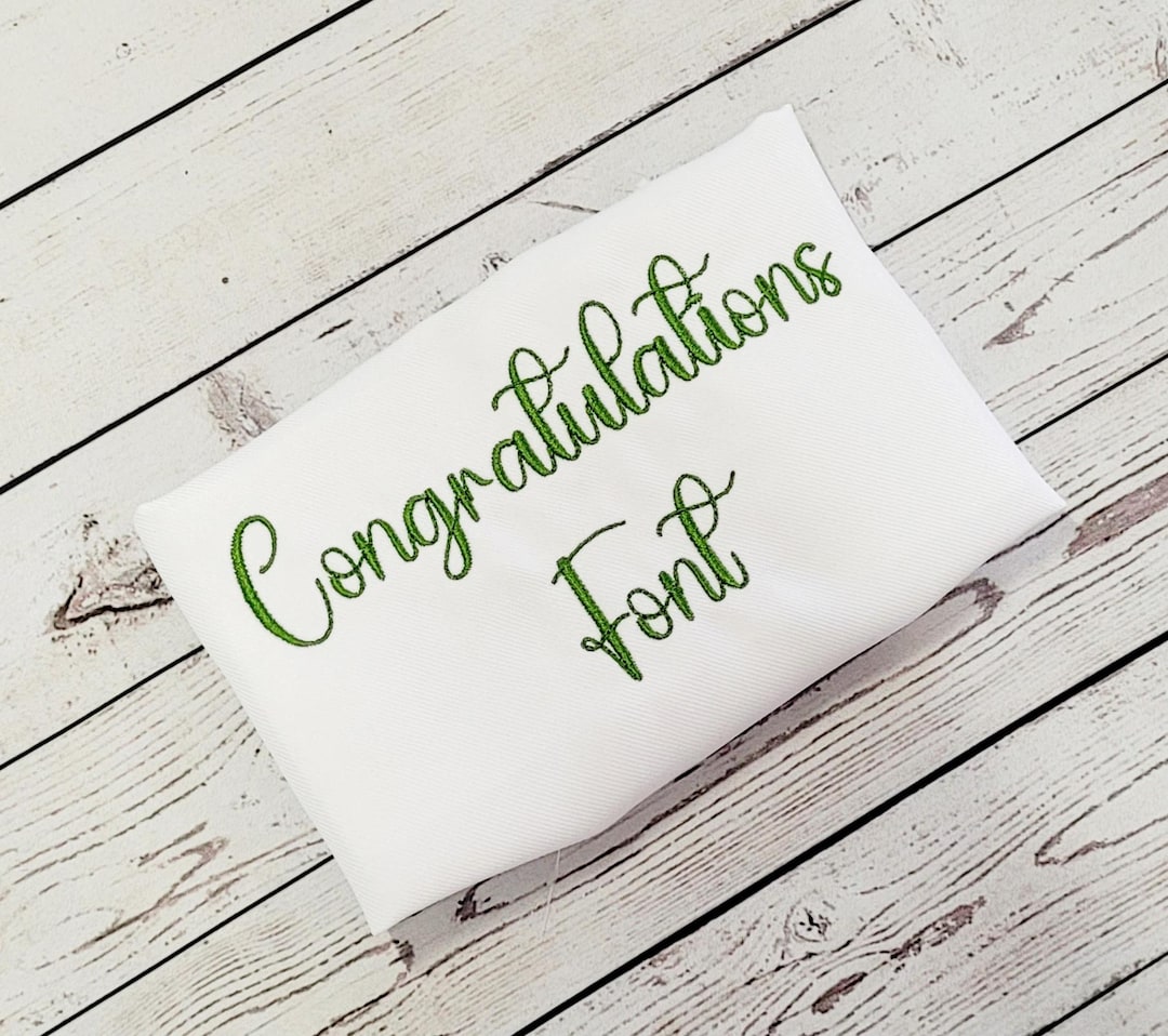 Congratulations Script Font: Native BX Embroidery Design (digital ...