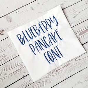 Blueberry Pancake Embroidery Font: Native BX Font Format (Digital Download)