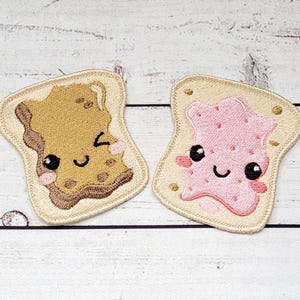 Peanut Butter and Jelly Patch Embroidery Design, Peanut Butter Lovers (Digital Download)