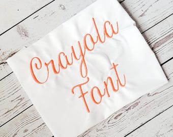 Disegno per ricamo con il carattere Native BX di Crayola (download digitale)