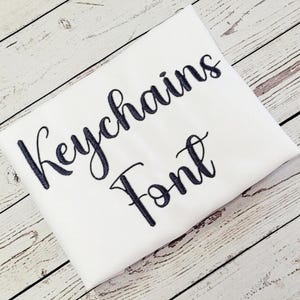 Keychains Native BX Font Embroidery Design (Digital Download)