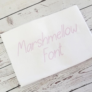 Marshmellow Script Embroidery Font: Native BX, Handwritten Style (Digital Download)