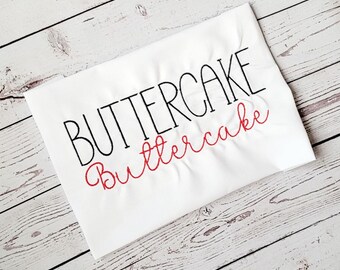 Lettertype Buttercake DUO-borduurwerk: Native BX, machineborduurwerk (digitale download)