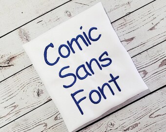 Comic Sans Native BX-lettertype: machineborduurontwerp (digitale download)
