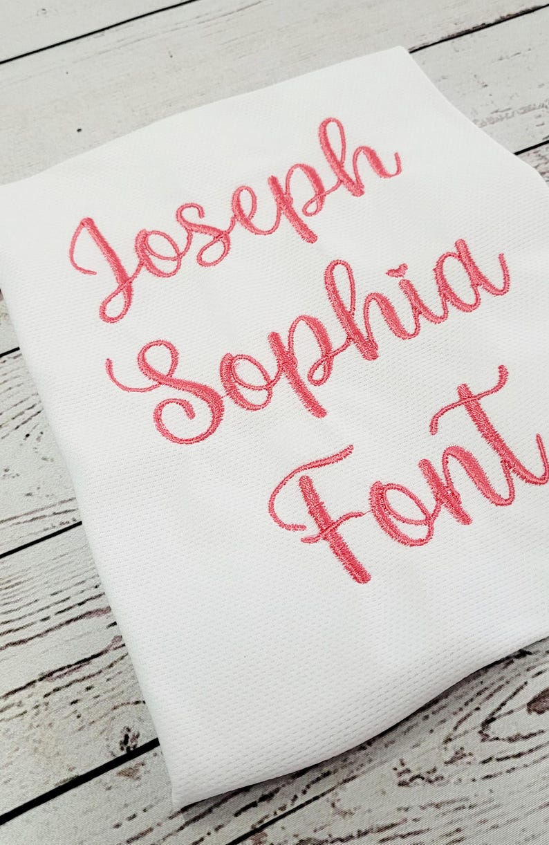 Joseph Sophia Script Embroidery Font: Native BX Font (digital Download ...