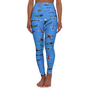 Aviation leggings, airplane leggings, women in aviation, aviation gifts, aircraft mechanic gifts, women pilot gifts, female pilot gifts