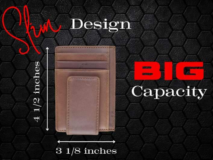 Mens Wallet With Money Clip, Custom Groomsmen Wallet, Money Clip for ...