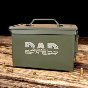 Personalized Ammo Can, Personalized Ammo  Box, Engraved Military Storage Box, Custom Groomsmen Gift, Gift for Outdoorsmen, Gift for Veterans