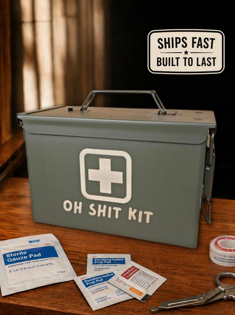 Personalized First Aid Ammo Can – Funny Oh Shit Kit Emergency Kit – Car ...
