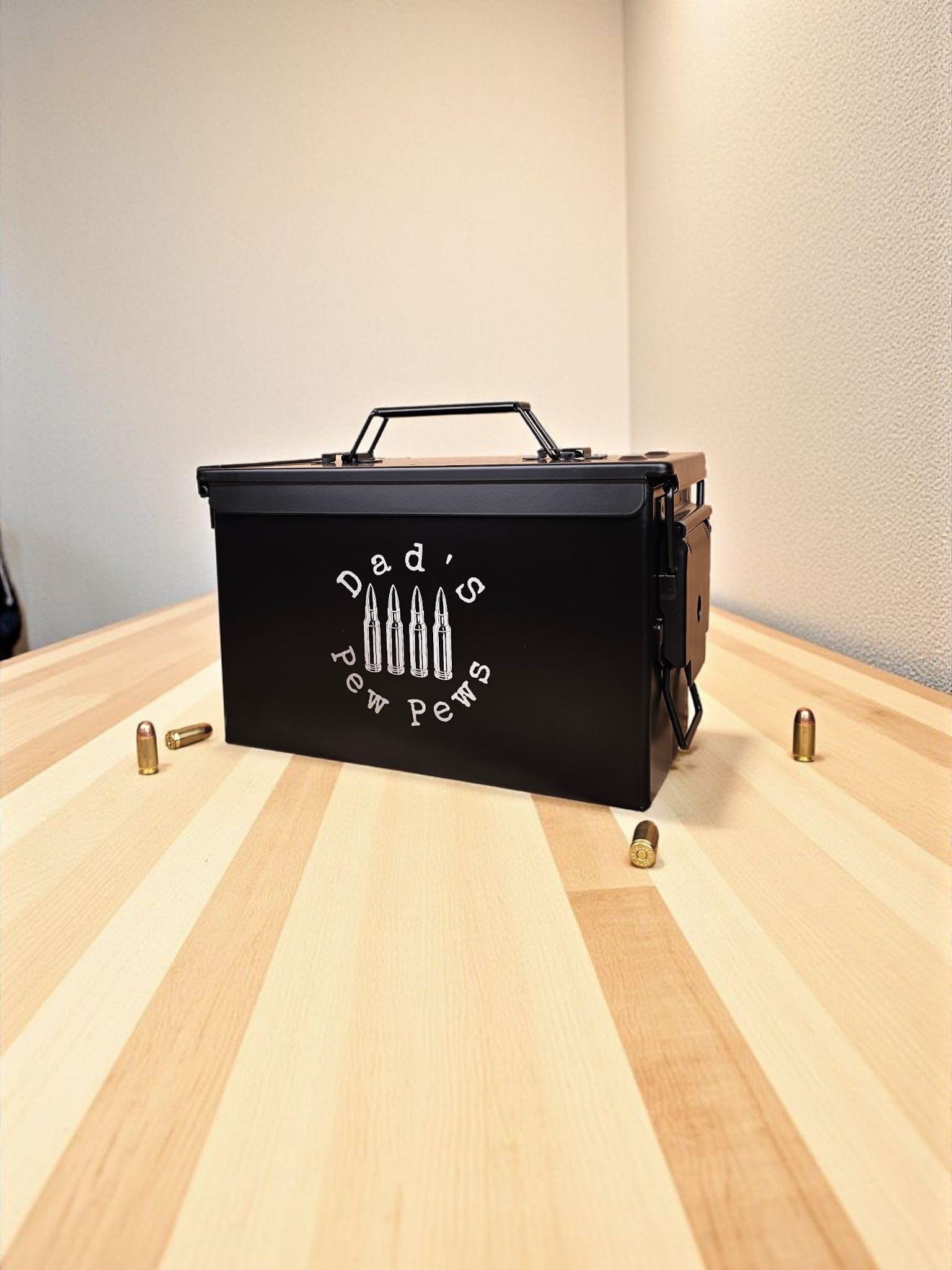 Pew Boxes Personalized Ammo Box Engraved Custom Pew Pew Ammo Can Gift for ...