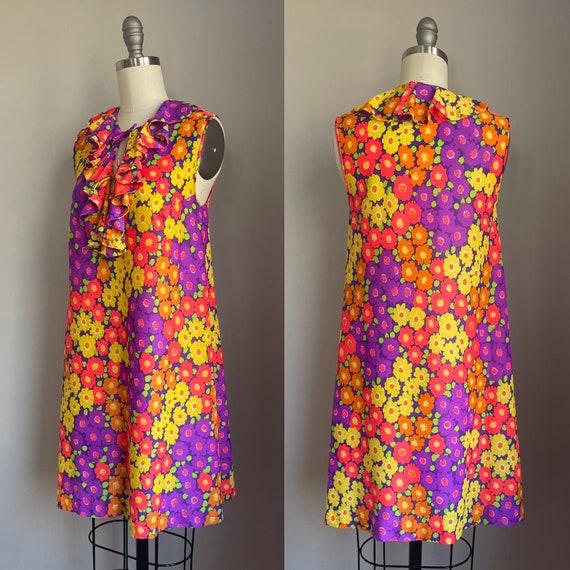 Vintage 1960’s Mod Flower Power Godfried Nighty S… - image 6