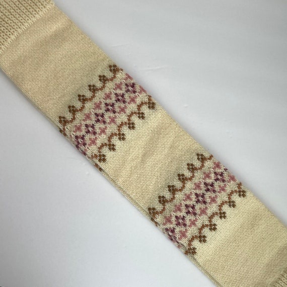 Vintage 1980’s Deadstock Fair Isle Leg Warmers - image 2