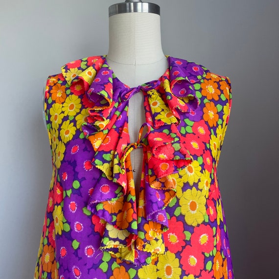 Vintage 1960’s Mod Flower Power Godfried Nighty S… - image 2