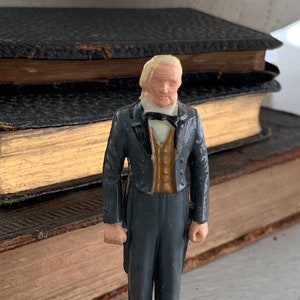US Presidents, James Buchanan, 15th President of the United States Figurine, Vintage Marx Game Toy Piece Collectible Figure
