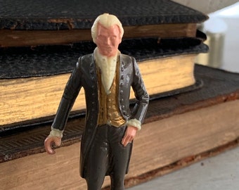 US Presidents, James Monroe, 5th President of the United States Figurine, Marx Vintage Toy Game Piece Collectible Figure