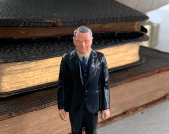 Vintage 1960s Marx Warren G. Harding Figure – Painted 29th President Collectible