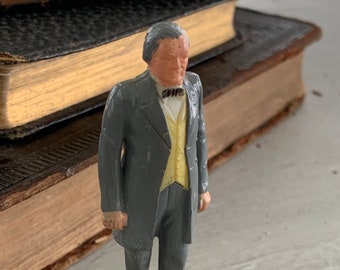 US Presidents, Millard Fillmore Figure, 13th President of the United States, Vintage Toy Game Piece Collectible Figurine