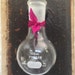 Vintage Erlenmeyer 100 ml Round Bulb, Pyrex Vintage Chemistry Beakers, Chemists Labware